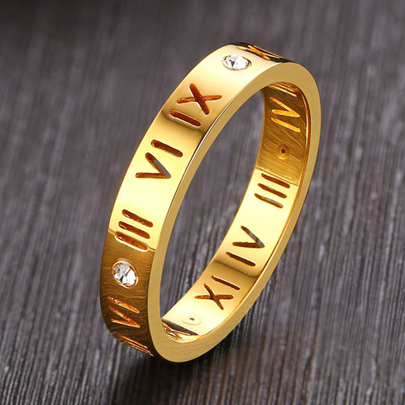Anello con numeri romani vuoti - Wrap Ring Gold recensione e prezzo
